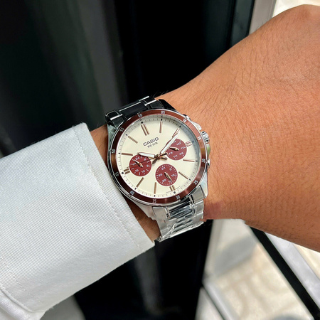 CASIO MEN'S WATCH MTP-1374D-5A2 (zd063g) + BOX