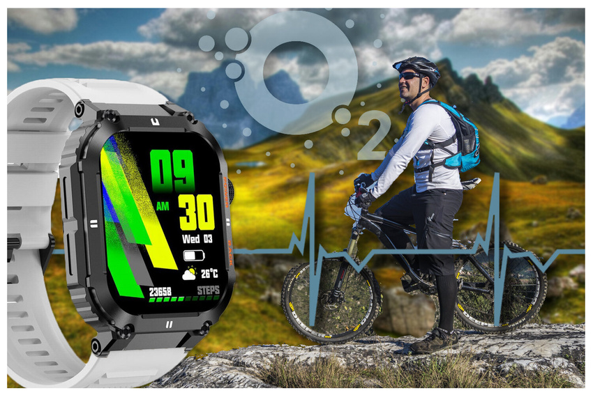 GRAVITY GT6-8 MEN'S SMARTWATCH - CALL MAKING, SNOW MONITOR (sg020h)