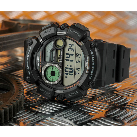 CASIO Men's Digital Moonphase WATCH WS-1500H-1A + BOX