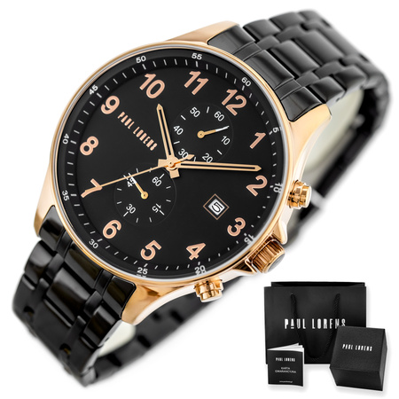 PAUL LORENS MALE WATCH - PL20002B-1A4 (zg383b) + BOX