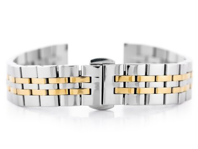 Pacific Model 4 bracelet - silver and gold 14mm