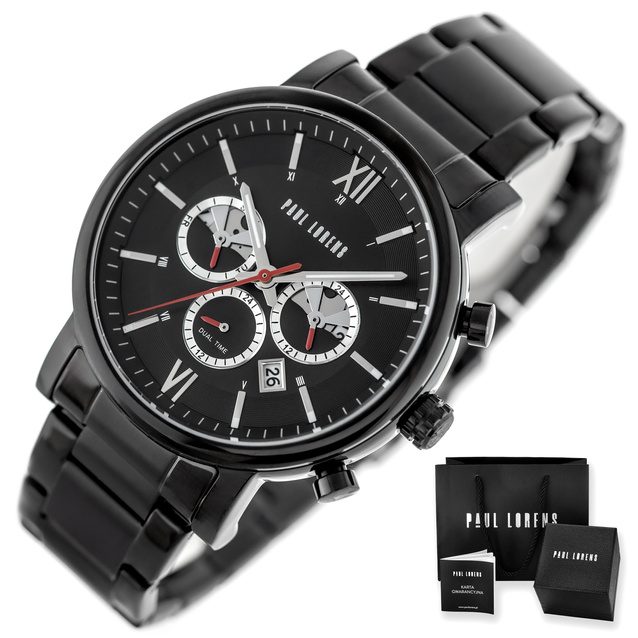 PAUL LORENS MALE WATCH - PL20017B-1A5 (zg386c) + BOX