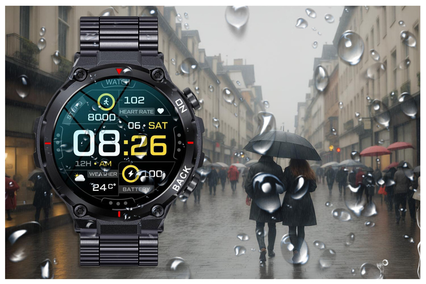 SMARTWATCH MĘSKI GRAVITY GT8-2 - z GPS (sg017b)