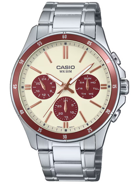 CASIO MEN'S WATCH MTP-1374D-5A2 (zd063g) + BOX