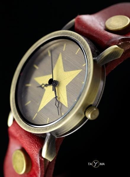 ZEGAREK DAMSKI TAYMA - RETRO PUNK 27 -czerwony (zx583a)