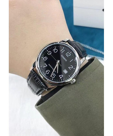 CASIO MEN'S WATCH MTP-V002L-1BUDF (zd106c) + BOX