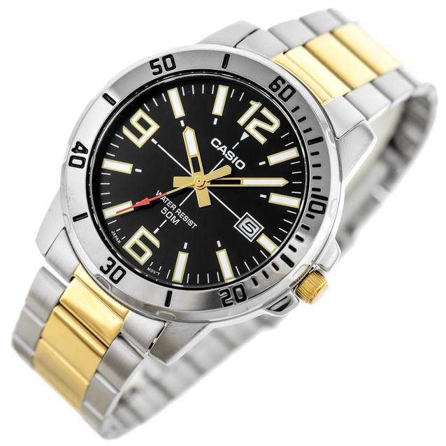 CASIO MEN'S WATCH MTP-VD01SG-1B + BOX