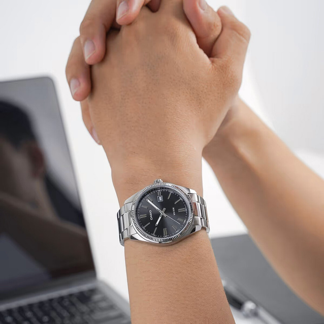 CASIO MEN'S WATCH MTP-1302PD-1A1 (zd072f) + BOX