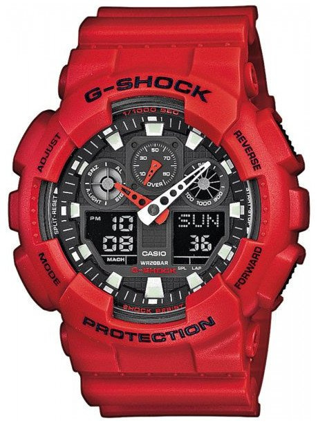 CASIO G-SHOCK MEN'S WATCH GA-100B-4AER (zd135d) + BOX