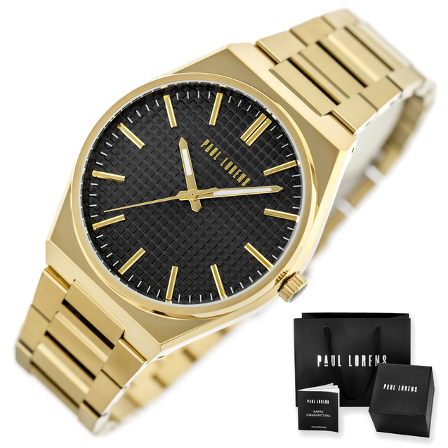 PAUL LORENS MALE WATCH - PL20013B-1D1 (zg384d) + BOX