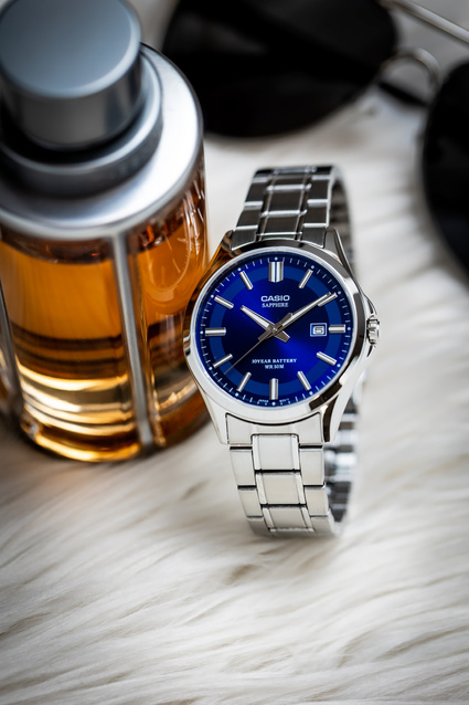 Zegarek Męski Casio MTS-100D-2A + BOX (zd236c) SZAFIR