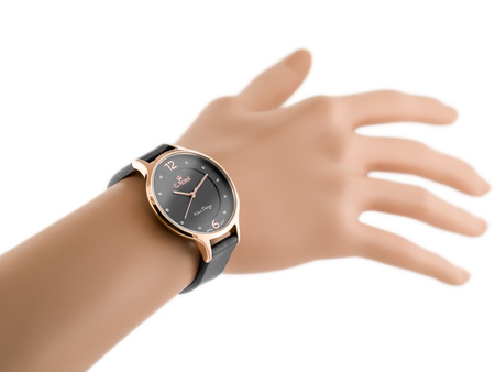 WOMEN'S WATCH G. ROSSI - 10411A-1B3 ON PASK (zg714d) + BOX