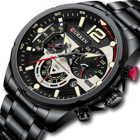 MEN'S WATCH CURREN 8395 (zc019b) - CHRONOGRAPH