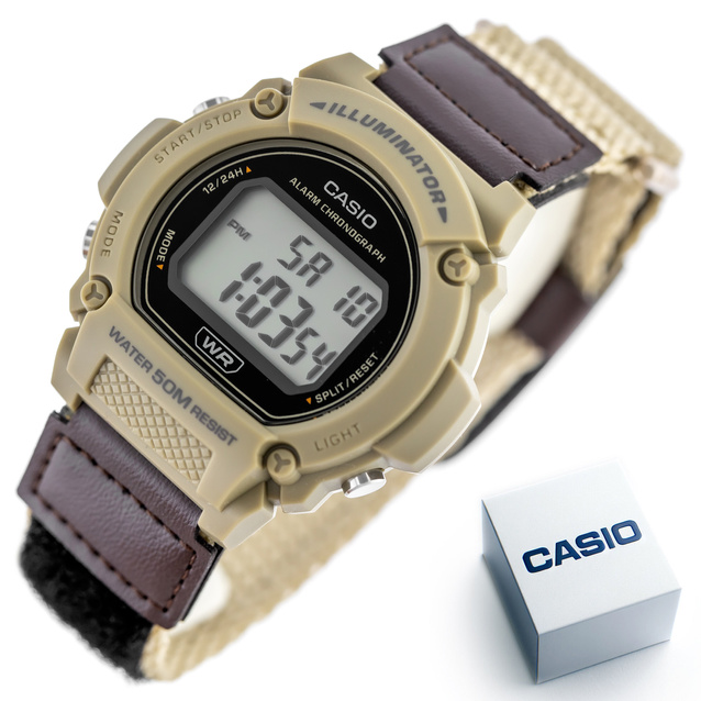 CASIO MEN'S WATCH W-219HB-5A + BOX