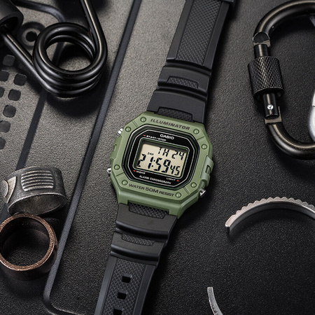 CASIO MEN'S WATCH W-218H-3A + BOX