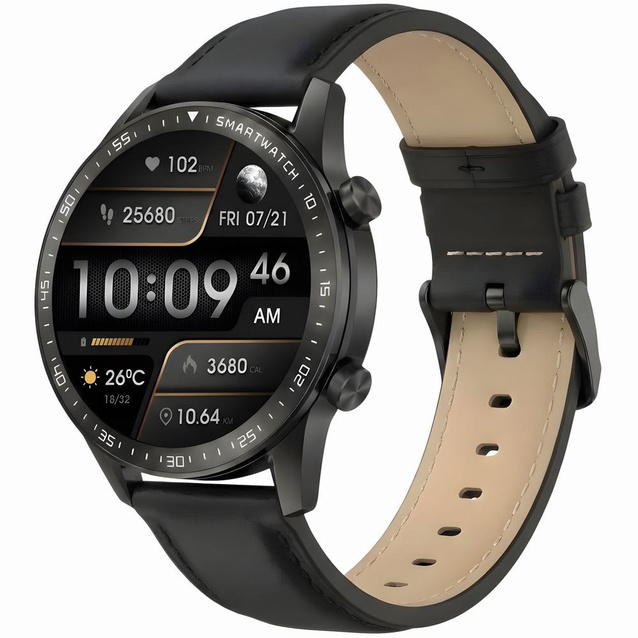 SMARTWATCH MĘSKI GRAVITY GT10-3 - AMOLED, DODATKOWY PASEK (sg046c)