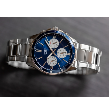 CASIO MEN'S WATCH MTP-1374D-2A3 (zd063h) + BOX