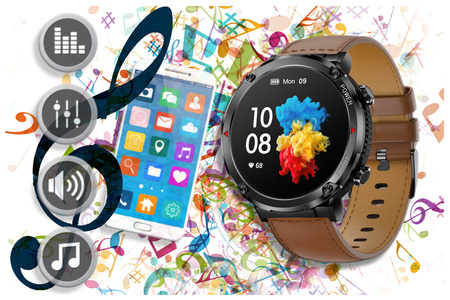 GRAVITY GT21-4 MEN'S SMARTWATCH - BLUETOOTH CALL, ADDITIONAL BELT (sg025d)