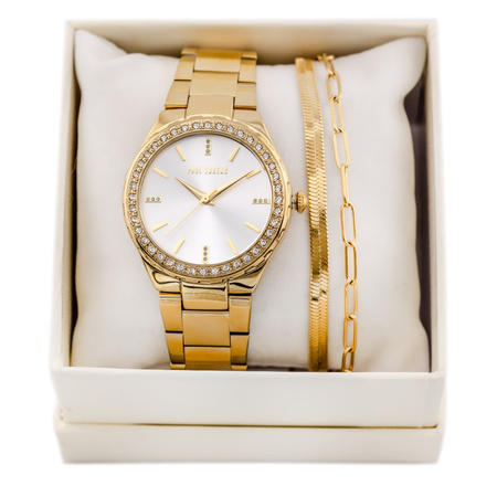 PAUL LORENS WOMEN'S PRESENT SET Watch + Bracelet (zg535d) 