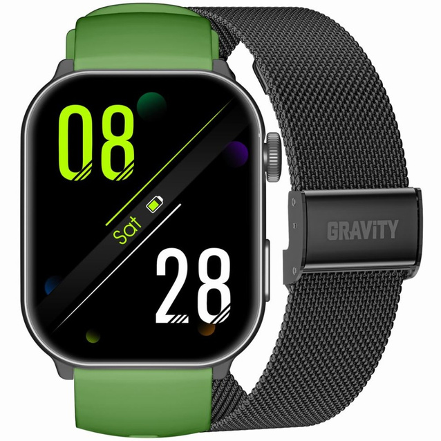 SMARTWATCH UNISEX GRAVITY GT28-4 - ROZMOWY BLUETOOTH, DODATKOWY PASEK (sg037d)