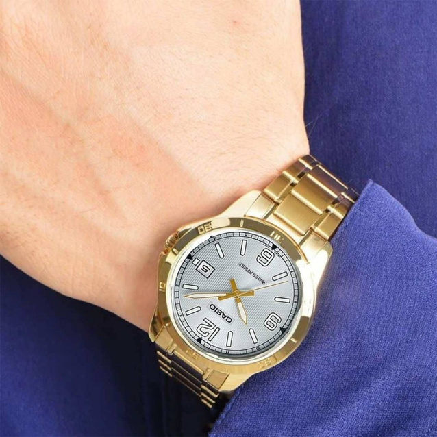 CASIO MEN'S WATCH MTP-V004G-7B2 (zd047e) + BOX