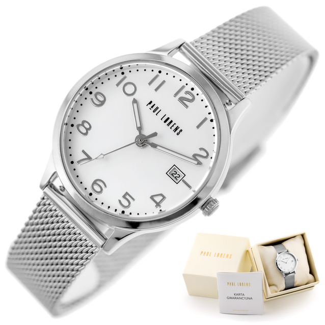 PAUL LORENS WOMEN'S WATCH - PL20000B-3C1 (zg572d) + BOX