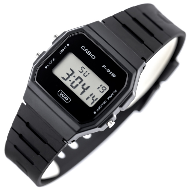 ZEGAREK MĘSKI CASIO F-91WB-1ADF + BOX