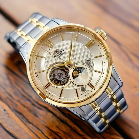 Zegarek Męski Orient Classic Sun & Moon  RA-AS0007S10B + BOX