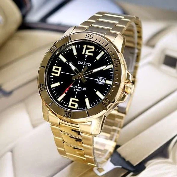 CASIO MTP-VD01G-1B MEN'S WATCH + BOX