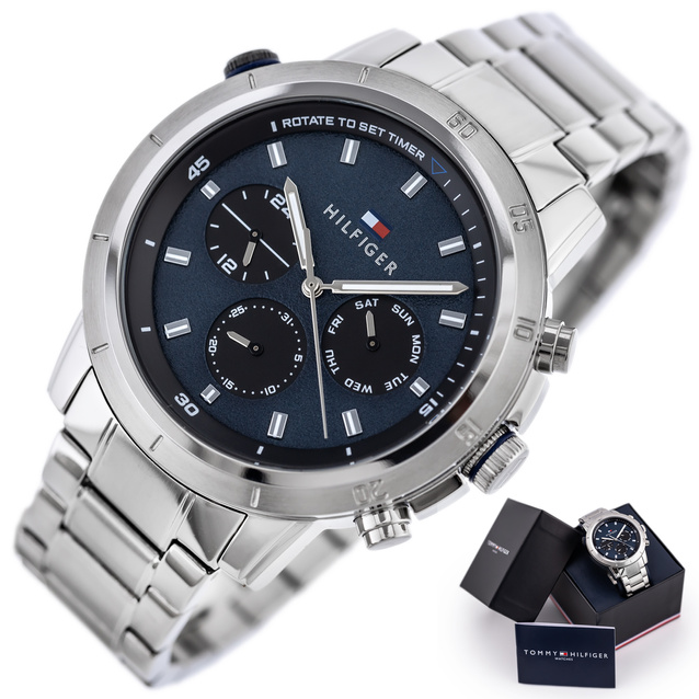 TOMMY HILFIGER Troy Men's Watch 1792104 + BOX