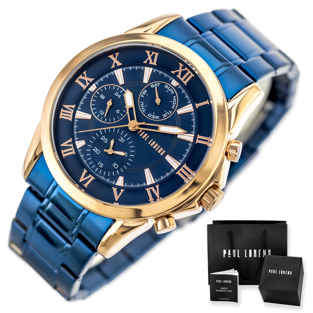 PAUL LORENS MEN'S WATCH - PL3844B2-6F3 + BOX