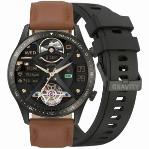 SMARTWATCH MĘSKI GRAVITY GT10-4 - AMOLED, DODATKOWY PASEK (sg046d)