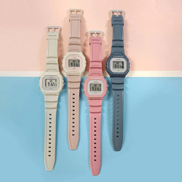 CASIO UNISEX WATCH W-218HC-4A + BOX (zd208h)