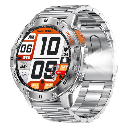 SMARTWATCH MĘSKI GRAVITY GT22-2 - AMOLED, DODATKOWY PASEK (sg030b)