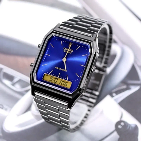 ZEGAREK UNISEX CASIO Vintage  AQ-230GG-2A + BOX