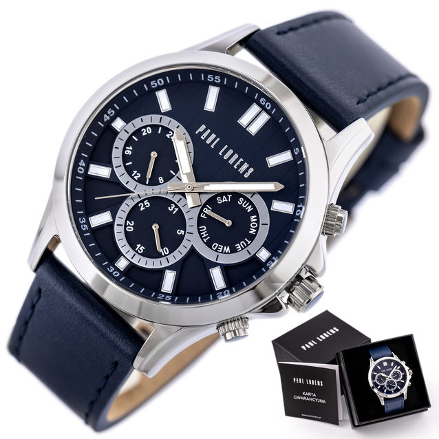 PAUL LORENS MALE WATCH - PL8071A2-6F1 (zg373d) + BOX