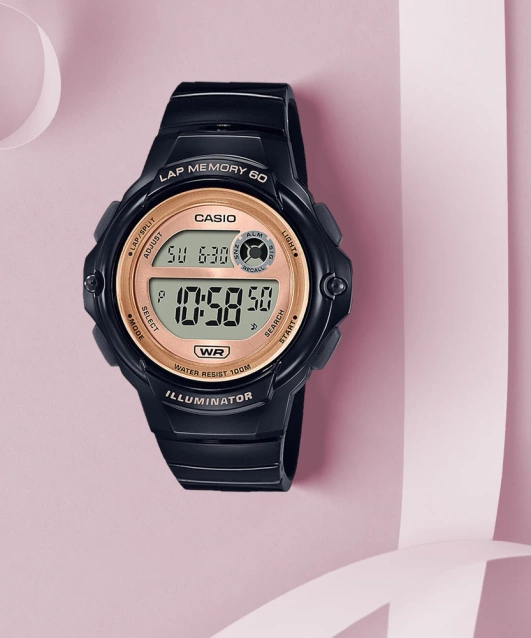 CASIO WOMEN'S WATCH LWS-1200H-1AVDF + BOX