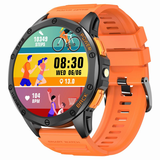 SMARTWATCH MĘSKI GRAVITY GT24-3 - LATARKA, DODATKOWY PASEK  (sg033c)