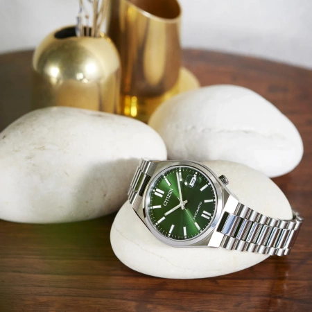 ZEGAREK MĘSKI CITIZEN Tsuyosa NJ0200-50X - AUTOMAT SZAFIR 