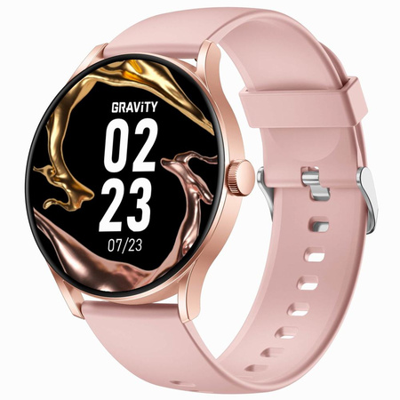 SMARTWATCH UNISEX GRAVITY GT2-1 PRO - AMOLED, WŁASNE TARCZE (sg040a)