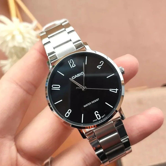 CASIO MEN'S WATCH MTP-VT01D-1B2 (zd165i) + BOX