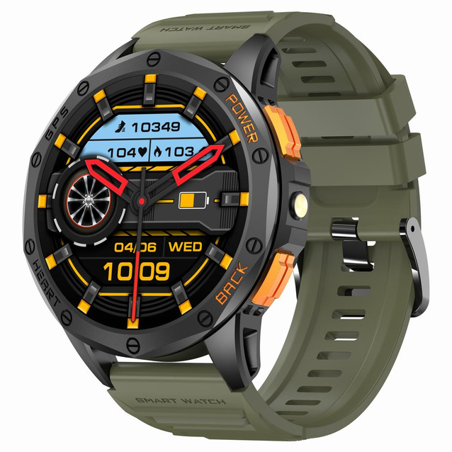 SMARTWATCH MĘSKI GRAVITY GT24-5 - LATARKA, DODATKOWY PASEK  (sg033e)