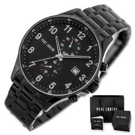 PAUL LORENS MALE WATCH - PL20002B-1A5 (zg383a) + BOX