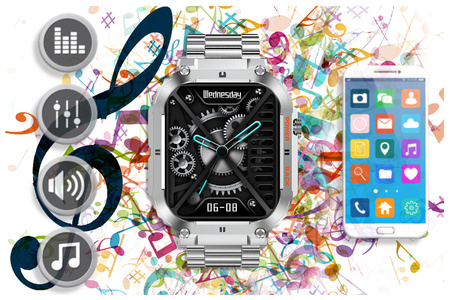 GRAVITY GT6-7 MEN'S SMARTWATCH - CALL MAKING, SNOW MONITOR (sg020g)