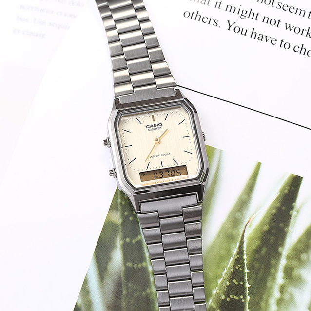 ZEGAREK UNISEX CASIO Vintage  AQ-230GG-9A + BOX