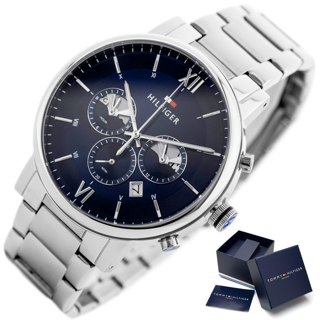 TOMMY HILFIGER MEN'S WATCH 1710409 EVAN (zf033b) + BOX