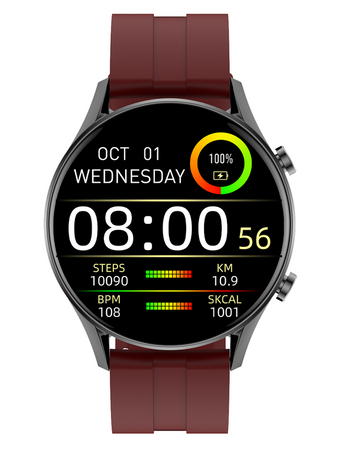 SMARTWATCH MĘSKI G. Rossi SW019-3 black/red (sg014c) PROWADZENIE ROZMÓW