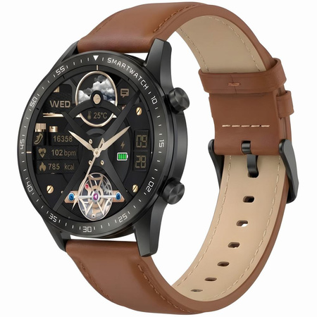 SMARTWATCH MĘSKI GRAVITY GT10-4 - AMOLED, DODATKOWY PASEK (sg046d)