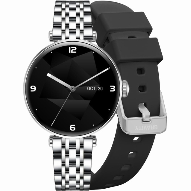 SMARTWATCH DAMSKI GRAVITY GT26-9 - DODATKOWY PASEK (sg042i)