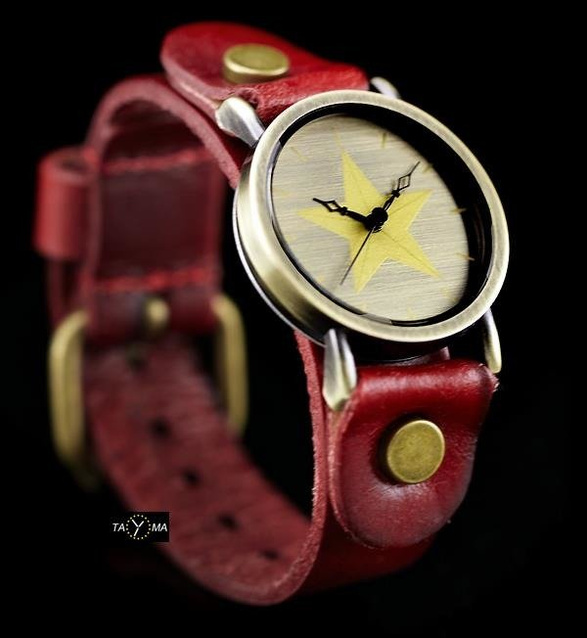 TAYMA WOMEN'S WATCH - RETRO PUNK 27 - red (zx583a)